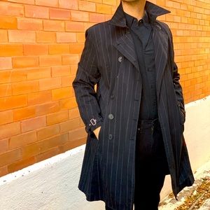 Tripp NYC pinstripe trench Men’s Size 38R women’s XL